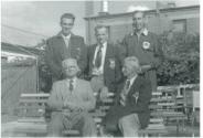 An image from the National Rowing Championships in the late 1940s. Gus and Harry Green in the f…