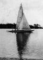 Calm conditions for WINGS on Lake Macquarie, date unknown. The impressive profile is clearly ev…