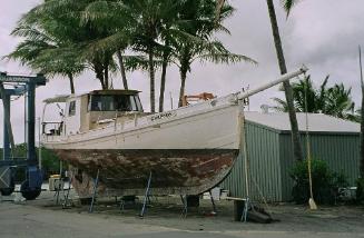 GRAFTON out of the water at Cairns Queensland.