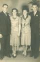 Alan Williams and his wife Dorothy to the left, Stan Williams and Gwen to the right.