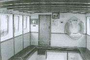 Interior of HARMAN in the early 1990s, the door originally led to the engine room, but  it now …