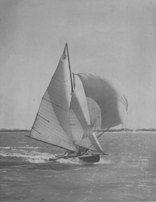 GYMEA in its original rig racing in South Australia, date unknown