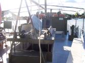 The aft deck on KRAWARREE in 2010 at Sanctury Cove Queensland