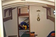 A view of the main cabin on ELIZABETH