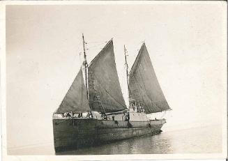 NELCEBEE in the 1950s under sail rig