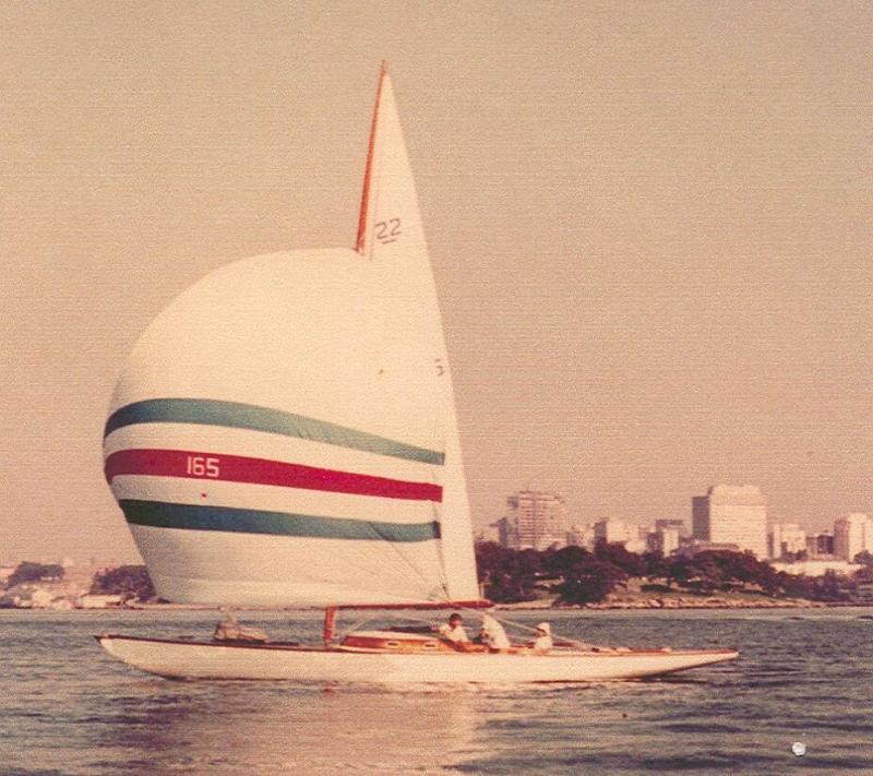 SKERRY OF KURRABA and its big spinnaker, which could be carried quite shy.