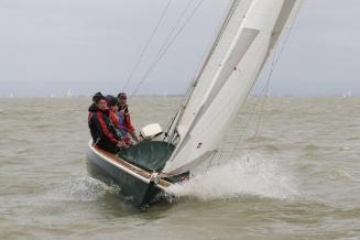 ENDEAVOUR in the Milang to Goolwa yacht race