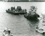 SYDPORT laying cables for the PMG on Brisbane Water NSW  in the 1960s.