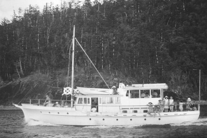 SHANGRI-LA operating as a tourist vessel in the 1960s