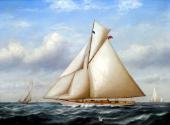 A painting of FAIRLIE II by Haughton Forrest (1826-1925), thought to have been done in the earl…